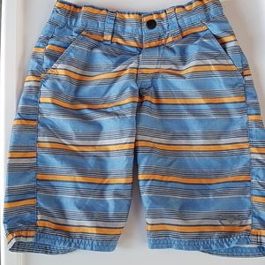 Boys Blue Orange Striped Board Short